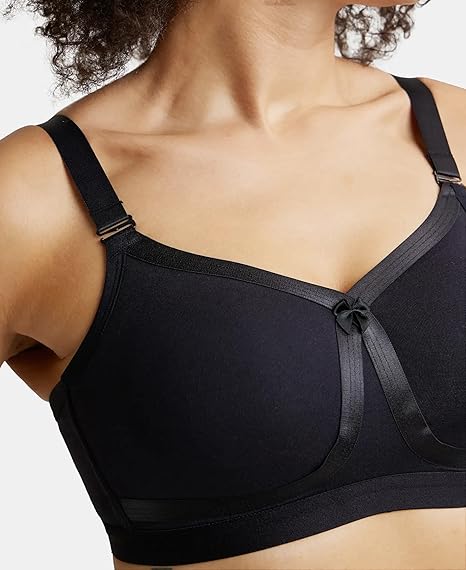 Jockey 1252 Women’s Everyday Wirefree Cotton Bra – Full Coverage with Double-Layered Cups